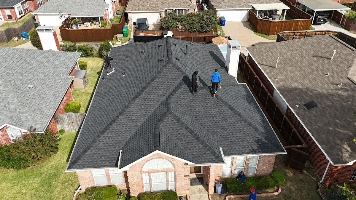 Slate & Tile Roof Repair work in progress on a St. George property
